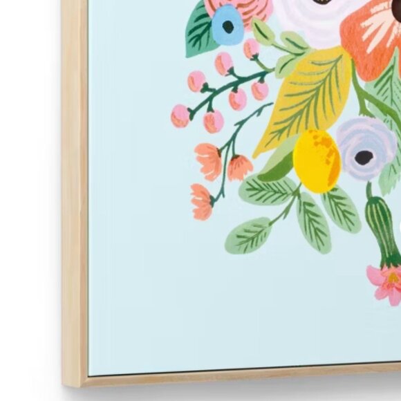 Rifle Paper Co. x Target Garden Party Framed Canvas Wall‎ Art Set New w/ scratch - Picture 3 of 6